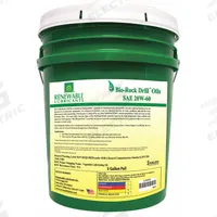 RENEWABLE LUBRICANTS Air Tool Oil: Synthetic, -11°F Min. Op Temp., 250°F Max. Op Temp., Pail (MPN 83034). Key specifications — attr1321222: Synthetic; attr1321226: 20W-60; attr1321227: 213; attr1321244: RENEWABLE LUBRICANTS; attr1321245: Pail.