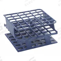Tube Rack: 2 3/8 in Overall Wd, 4 in Overall Ht, 4 in Overall Lg, POM, Blue, (36) Wells, Benchtop (MPN HS27501B). Key specifications — Material: POM; Mounting Location: Benchtop; Color: Blue; Product Type: Test Tube Rack; Total Holding Capacity: (36) Wells; Brand: HEATHROW SCIENTIFIC.