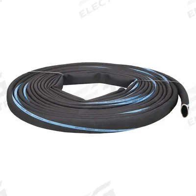 CONTINENTAL Water Discharge Hose: 4 in Hose Inside Dia., 125 psi, Black - EPDM Bulk Water Suction & Discharge Hoses with Spiral-Plied Synthetic Fabric Reinforcement