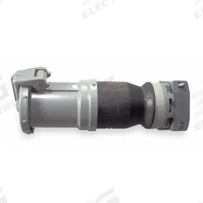 HUBBELL Pin and Sleeve Connector: Gray, 250V DC/600V AC, Single Phase, 100 A, 2 Pole - Washdown-Rated Connectors