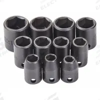PROTO Impact Socket Set: 3/8 in Drive Size, Small Set (0-50 pieces) Set Size, 11 Pieces, Black Oxide (MPN J72202). Key specifications — attr1204251: PROTO; attr1215453: 3/8 in; attr1215454: 7 mm to 17 mm.