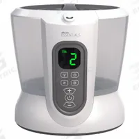 Portable Humidifier: Ultrasonic, 1.8 gal Daily Humidification Output, Cool/Warm, Tabletop Housing (MPN DU519DWHT). Key specifications — Brand: AIRCARE ESSENTIALS.
