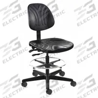 BEVCO Drafting Chair: Black, Plastic Material, Armless Arm, 19 1/4 in Seat Wd, 17 1/2 in Seat Dp (MPN 7501D-3750S/5). Key specifications — Brand: BEVCO; Tilting Back: Yes; Frame Material: Nylon; Frame Color: Black.