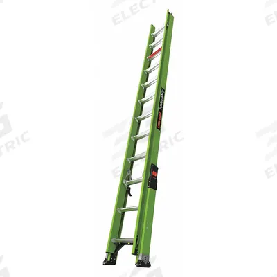 LITTLE GIANT Extension Ladder: 24 ft Ladder Size, Fiberglass, 300 lb Load Capacity - Non-Conductive Fiberglass Extension Ladders