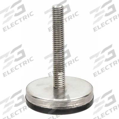 GLIDE RITE Male-End Leveling Mount: Fixed Stud, 3/8"-16 Thread Size, 2.03 in - Non-Skid Male Leveling Mounts