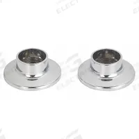 APPROVED VENDOR Rod Flange: 2 1/8 in Overall Wd, 7/8 in Overall Ht, Zinc, Chrome-Plated, 2 PK (MPN 4EEW8). Key specifications — Brand: APPROVED VENDOR; Finish: Chrome-Plated; Material: Zinc; Includes: (4) Screws.