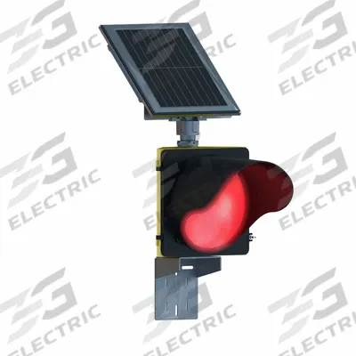 TAPCO Solar Traffic Beacon: Power Source Solar, Lamp Type LED, Light Color Red - Flashing Sign Beacons