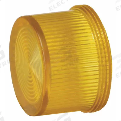 Siemens Pilot Light Lens: 30 mm Panel Mounting Hole Dia, Amber, Concentric Rings - Pilot-Light Lenses