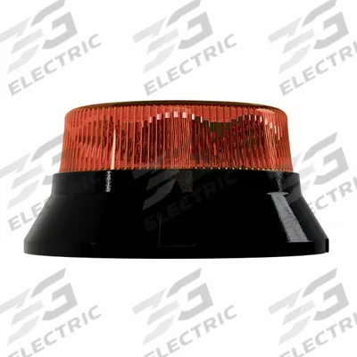 J.W. SPEAKER Red LED Strobe Light: Amber, LED, 12 to 110V DC, 4 13/16 in Overall Dia - Wired Strobe Lights