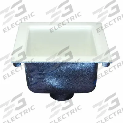 ZURN Floor Sink: 12 in Overall Wd, 6 in Sump Dp, 2 in Nominal Pipe Size, No Hub - Floor Sinks with Grates