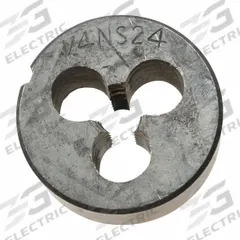 WESTWARD Alloy Steel Die, 1/4-24 UNS: CCT1060-23, Die