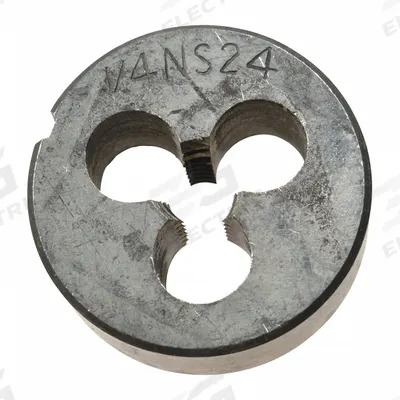 WESTWARD Alloy Steel Die, 1/4-24 UNS: CCT1060-23, Die - Pneumatics