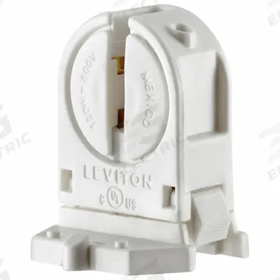 LEVITON Lampholder: Lamp Holder, Miniature Bi-Pin (G5), 1 1/8 in Overall Lg, 120 W Watt - Lampholders & Sockets