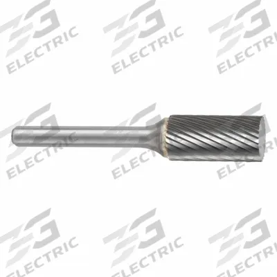 SGS PRO Carbide Bur: Cylinder, SA-52, Single Cut, 5/32" x 1/2" Head - Single-Cut Cylinder Burs