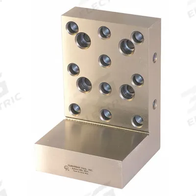 SUBURBAN Angle Plate: Hardened Steel, 4 in L x 4 in W x 6 in H - Steel Angle Plates with Mounting Holes