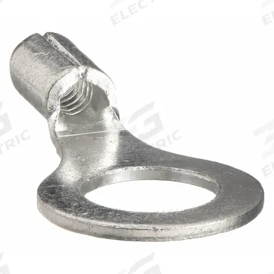 PANDUIT Ring Terminal: Bare, #8 Stud Size, 14 AWG to 10 AWG Wire Sizes - Non-Insulated Ring Terminals