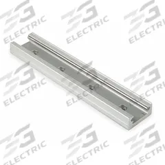 Linear Guide Rail: 65, 37.79 in Overall Lg, 65 mm Overall Wd, 28.6 mm Overall Ht, Aluminum Alloy (MPN RR65-0960). Key specifications — Brand: PBC LINEAR; Size: 65; Nominal Rail Size: 65.