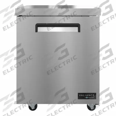 VALIANCE BY HOSHIZAKI Undercounter Freezer: 6.3 cu ft, 33 3/4 in Ht, 30 in Dp - Undercounter Refrigerators