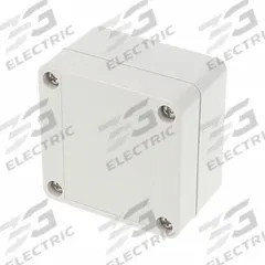 HAMMOND Electrical Enclosure: Polycarbonate, 40 mm x 65 mm x 65 mm, NEMA 12/13/4/4X/6/6P, Screw On (MPN 1555B2GY). Key specifications — Brand: HAMMOND; Closure Method: Screws; Enclosure Material: Polycarbonate.