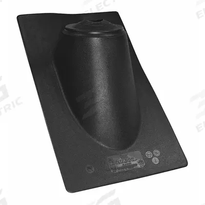 OATEY 19"H 11"W ThrmPlsc Roof Vent Pipe Boot: For Pitched Roof, Rectangular Base - Rectangular-Base Boots