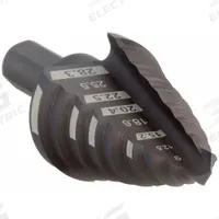 MILWAUKEE Step Drill Bit: 7 mm to 28 mm, Black Oxide HSS, 3-Flats Shank (MPN 48-89-9321). Key specifications — attr1234936: Not Impact Rated.