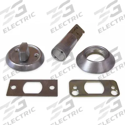 KABA ILCO Deadbolt Lock: Cylindrical, Core Not Included, 1 3/8 in Door Thick - Max - Standard Cylindrical Deadbolts