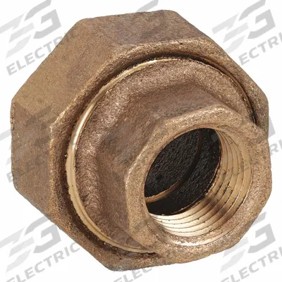 APPROVED VENDOR Metal Pipe Straight: Union, 1/8 in x 1/8 in, Brass, 200 psi - Low-Pressure Threaded Pipe Fittings
