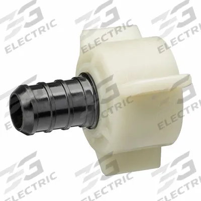 ZURN Barbed Fitting Adapter: 19/32 in ID x 3/4 in Pipe Size, Barbed x FNPT - Crimp-On Polymer Barbed Tube Fittings