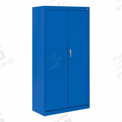 SANDUSKY Shelf Cabinet: 30 in x 18 in x 66 in, Swing Handle & Cam lock, 24 ga Panel Thick - Commercial Shelf Cabinets