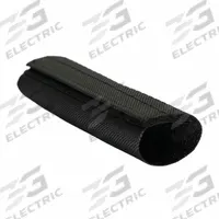 RHINO Hose Protection Wrap: 4 in Dia, 20 ft Lg, Black, Nylon, Hook-and-Loop Closure, 1.7 mm Thick (MPN RW-4.00-20). Key specifications — Product Type: Hose Protection Wrap; Brand: RHINO; Color: Black; Closure Type: Hook-and-Loop; Material: Nylon.