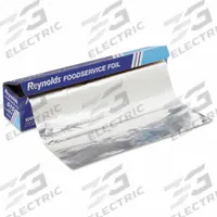 REYNOLDS Aluminum Foil Roll: Medium-Wt, 1,000 ft Roll Lg, No Fold, 18 in Sheet Wd (MPN 615). Key specifications — attr557610: Aluminum; attr644920: Yes; attr557609: No Fold; attr557619: Various; attr557605: Silver; attr644923: Medium-Weight; attr557603: REYNOLDS.