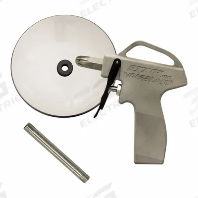 EXAIR Safety Air Gun shield extension: Ergonomic Grip, Cast Aluminum, 1/4 in Female NPT - Pistol-Grip Air Guns