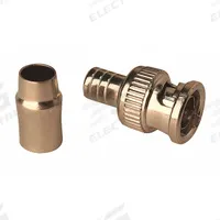 VITEK Coaxial Crimp Connector: Male, Connector, Silver, Crimp-On, RG-59, 1 GHz Max Freq, BNC, 10 PK (MPN VT-BNC-CRMP-ML10). Key specifications — attr930438: Connector; attr930422: VITEK; attr930423: Silver; attr930429: Chrome Plated; attr930430: Male.