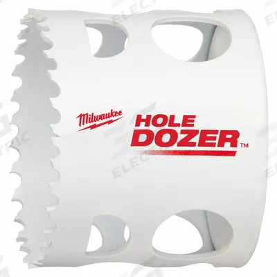 MILWAUKEE Hole Saw: 2 1/4 in Saw Dia., 3.5 Teeth per Inch, 1 5/8 in Max. Cutting Dp - Multi-Material-Cutting Hole Saws without Arbor