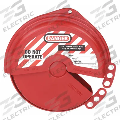 MASTER LOCK Gate Valve Lockout: Collapsible Gate Valve Lockout, For 5 in Max Hand Wheel Dia - Collapsible Gate Valve Lockouts