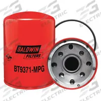 BALDWIN FILTERS Hydraulic Filter: Hydraulic Fluid, 1 1/2"-16 Thread Size, Spin-On, 7 in Overall Ht (MPN BT9371-MPG). Key specifications — Media Material: Cellulose; Brand: BALDWIN FILTERS; Compatible Fluid Type: Hydraulic Fluid; Compatible Vehicle Make: Ditch Witch; Includes: G447 Furnished Gasket; Thread Size: 1-1/2"-16.