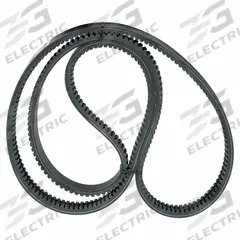 DAYTON Banded Cogged V-Belt: 2/BX112, 2 Ribs, 115 in Outside Lg, 15/16 in Top Wd, 13/32 in Thick (MPN 54TY12). Key specifications — Belt Material: Rubber Compound.