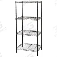 APPROVED VENDOR Wire Shelving Unit: Starter, 36 in x 18 in, 74 in Overall Ht, 4 Shelves, Dry/Wet (MPN 32V411). Key specifications — Recommended Environments: Wet; Color: Black; Finish: Powder Coated; Material: Steel; Brand: APPROVED VENDOR.