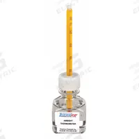 THERMCO Bottle Thermometer: 10°C to 30°C, +/-1°C, 30 mL Bottle Volume, Glycol (MPN ACCAM0401S). Key specifications — Bottle Fill Medium: Glycol; Temperature Units: Celsius; Accuracy: +/-1°C; Brand: THERMCO.