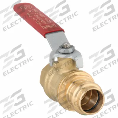 VIEGA PROPRESS Manual Two-Way Ball Valve: 3/4 in Size, Brass/Bronze, Straight, Press x FNPT - Bronze Ball Valves