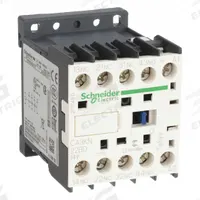 SCHNEIDER IEC Control Relay: DIN-Rail & Surface Relay Mounting, 24V DC Coil Volt, 2NO/2NC, 10 A (MPN CA3KN22BD). Key specifications — Brand: SCHNEIDER.