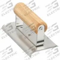WESTWARD Universal Edger: Stainless Steel, 6 in Blade Lg, 3 in Blade Wd, Wood, 4 1/2 in Handle Lg (MPN 13A753). Key specifications
