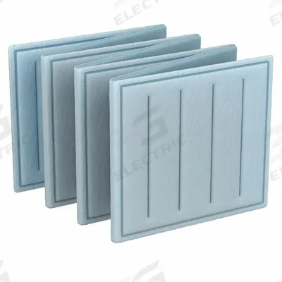 GRAINGER Link Air Filter: 16 in x 19 in x 1 in, 19 in Section Wd, 7 Sections, 3 Ply - MERV 8 Link Air Filters