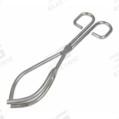 APPROVED VENDOR Beaker Tongs: 9 1/4 in Overall Lg, Steel, C1010, Nickel Plated, 1/4 in Wire Size - Tongs for Beakers