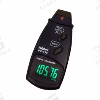 SHIMPO Tachometer: +/-0.05% of Reading +1 Digit RPM Accuracy, 0.01 RPM/0.1 RPM/1 RPM, LED (MPN PT-130). Key specifications — Includes: Reflective Tape; Brand: SHIMPO; Digital Display Screen Type: LED; RPM Accuracy: +/-0.05% of Reading +1 Digit; RPM Resolution: 1 RPM; Calibration Certificate: Not Included.