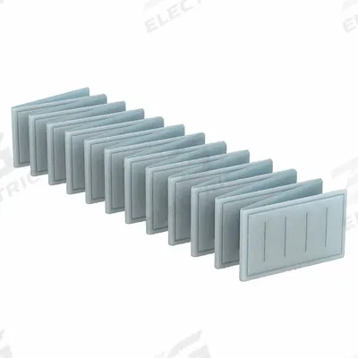 GRAINGER Link Air Filter: 24 in x 18 in x 1 in, 18 in Section Wd, 24 Sections, 3 Ply - MERV 8 Link Air Filters