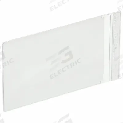 BIN BUDDY Label Holder: 5 in x 3 in, Clear, Slide-In, 25 Label Holders, Self-Adhesive - Self-Adhesive Label Holders