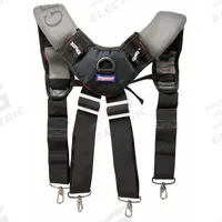 WESTWARD Tool Belt Suspenders: Polyester, Pockets 1, Padded, Black/Gray (MPN 5MZP4). Key specifications — attr1116501: Polyester; attr1116562: WESTWARD; attr1116502: Padded; attr1116512: General Purpose.
