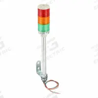 SCHNEIDER Tower Light Assembly: 3 Tier, Green/Orange/Red, No Sounder Tier, 508 5/16 mm Overall Ht (MPN XVC6B3). Key specifications — Manufacturer Part Number: XVC6B3; Brand: SCHNEIDER; Operating Voltage: 24V; Light Tier Color: Red.