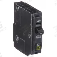 SQUARE D Miniature Circuit Breaker: 15 A, 120V AC, Single Phase, 10kA at 120V AC, 1 Poles (MPN QO115HM). Key specifications — Phase: Single; Amps: 15 A; AC Voltage Rating: 120V AC; Max. AIR Rating: 10kA at 120V AC; For Use With: QO Load Centers and NQ Panelboards; Brand: SQUARE D.